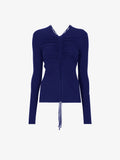 Still Life image of Matte Crepe Long Sleeve Top in BLUEBERRY