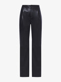 Still Life image of Faux Leather Straight Leg Pants in BLACK