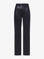 Still Life image of Faux Leather Straight Leg Pants in BLACK