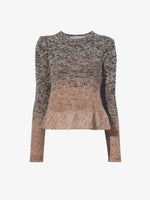 Still Life image of Multi Marl Knit Sweater in DARK CAMEL MELANGE