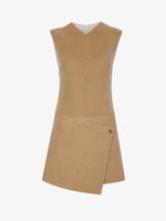 Still Life image of Melton Double Face Dress in CAMEL / OFF WHITE