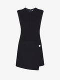 Still Life image of Melton Double Face Dress in BLACK / STEEL GREY