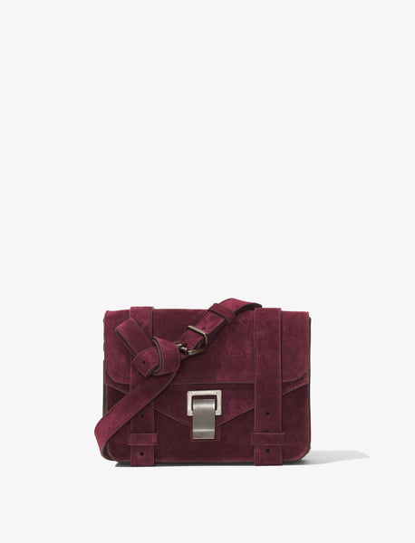 PS1 Mini Crossbody Bag in Suede Proenza Schouler