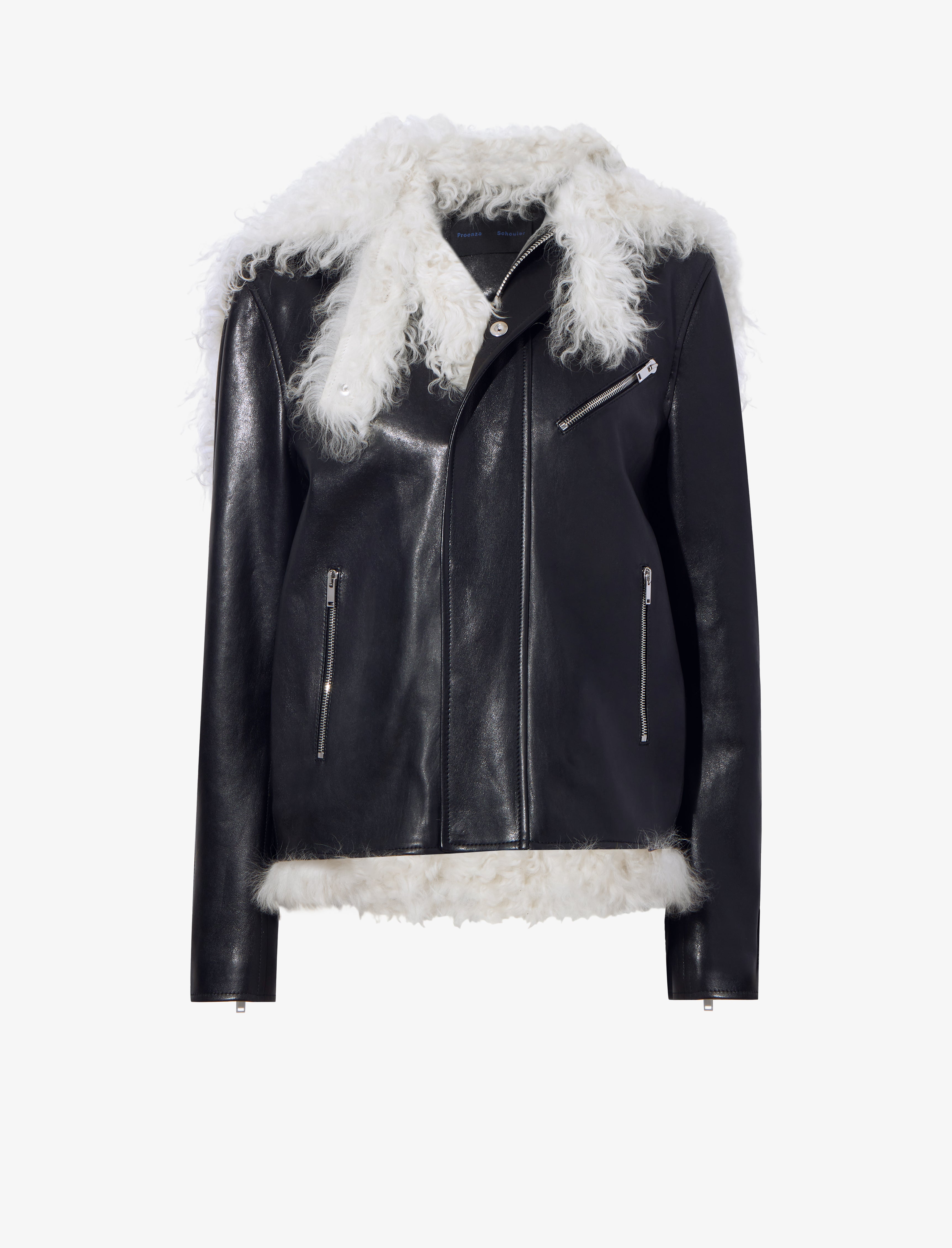 Leather Shearling Motorcycle Jacket – Proenza Schouler