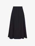 Still Life image of Wool Stretch Suiting Skirt in BLACK