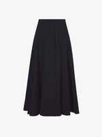 Still Life image of Wool Stretch Suiting Skirt in BLACK