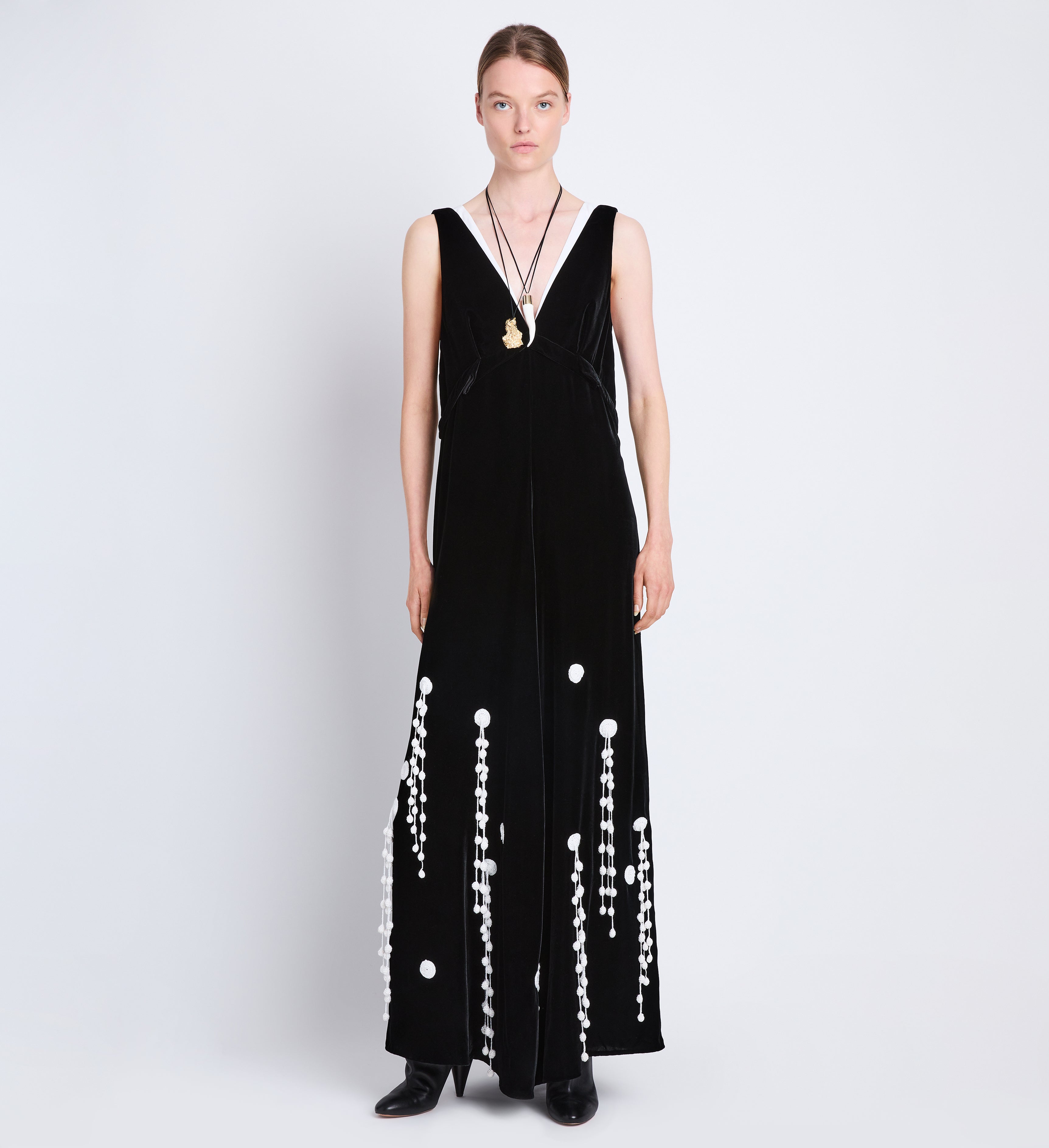 Embroidered Velvet Dress – Proenza Schouler