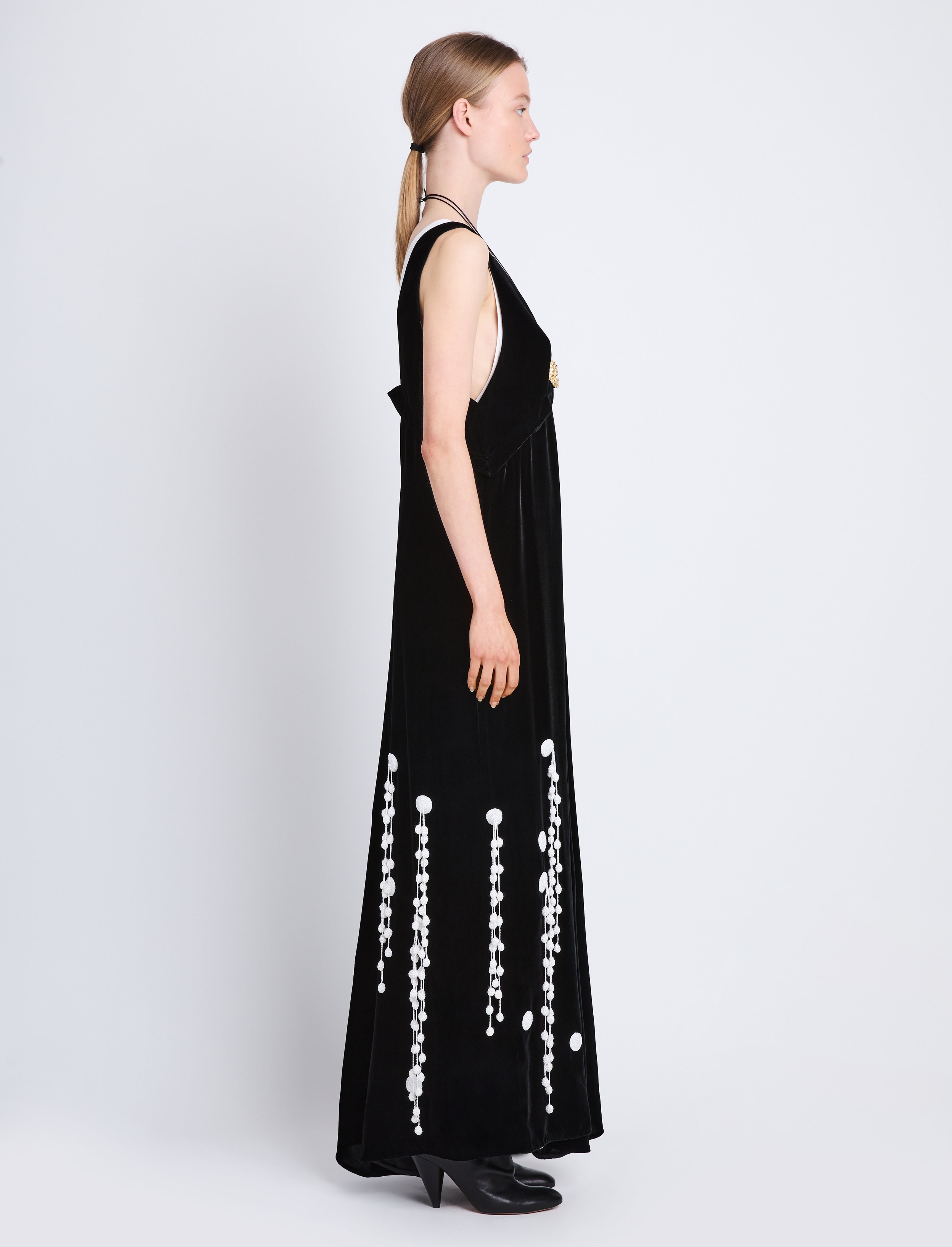 Embroidered Velvet Dress – Proenza Schouler