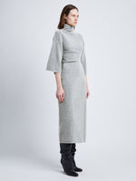 Proenza Schouler Viscose Wool Knit Dress - Light Grey Melange | Proenza ...