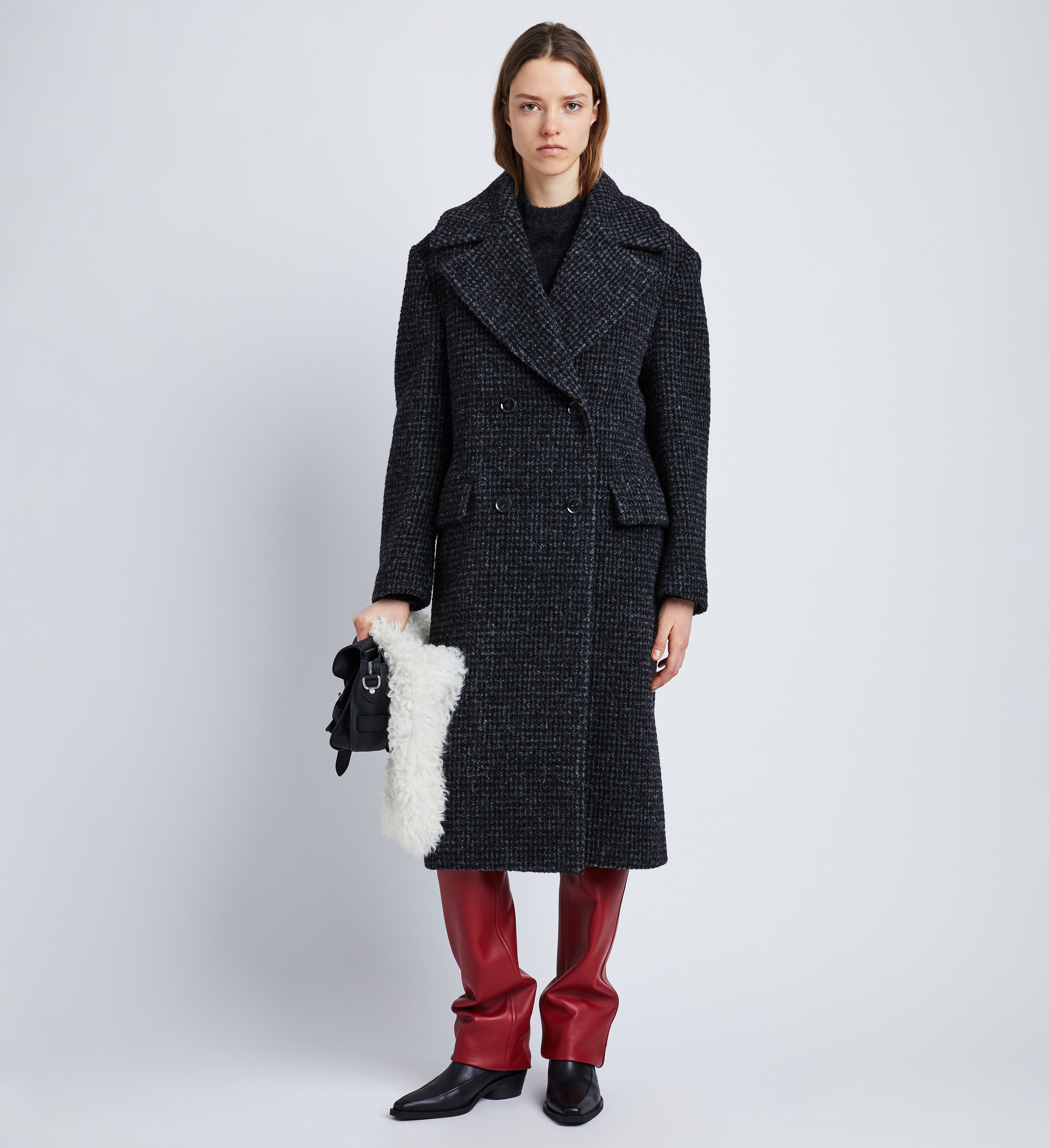Melange Wool Boucle Coat – Proenza Schouler