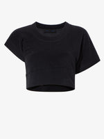 Still Life image of Wool Jersey T-Shirt in BLACK