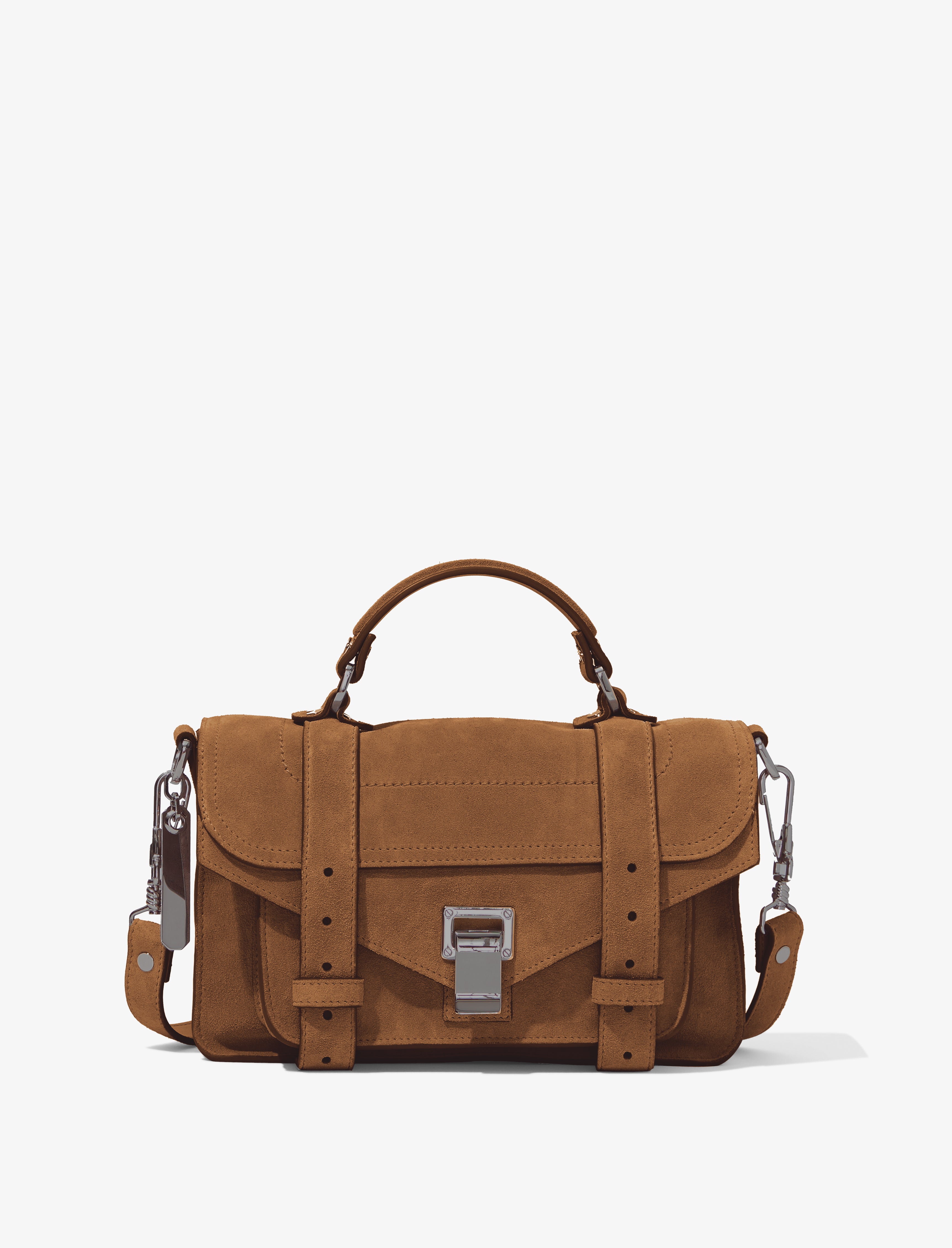 Proenza Schouler PS1 Tiny Bag in Suede Walnut Proenza Schouler Official Site