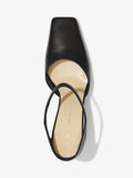 Aerial image of QUAD ANKLE STRAP PUMPS in BLACK