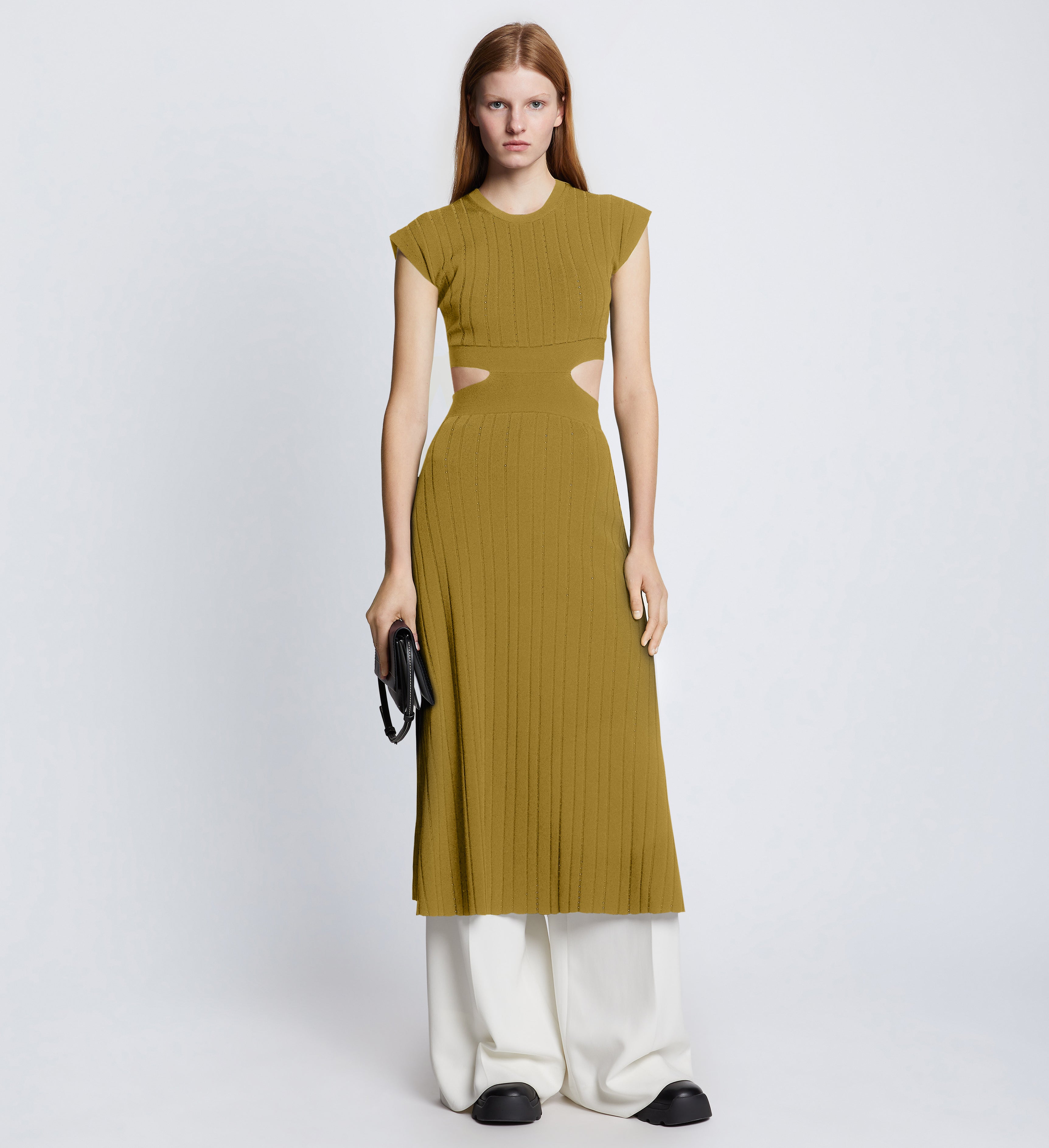 Pointelle Rib Cut Out Knit Dress – Proenza Schouler