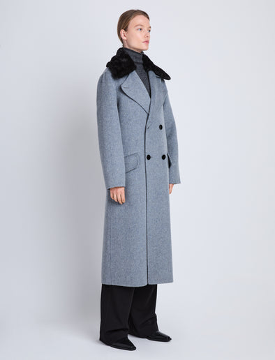 Emma Coat in Face Double – Schouler Wool Proenza