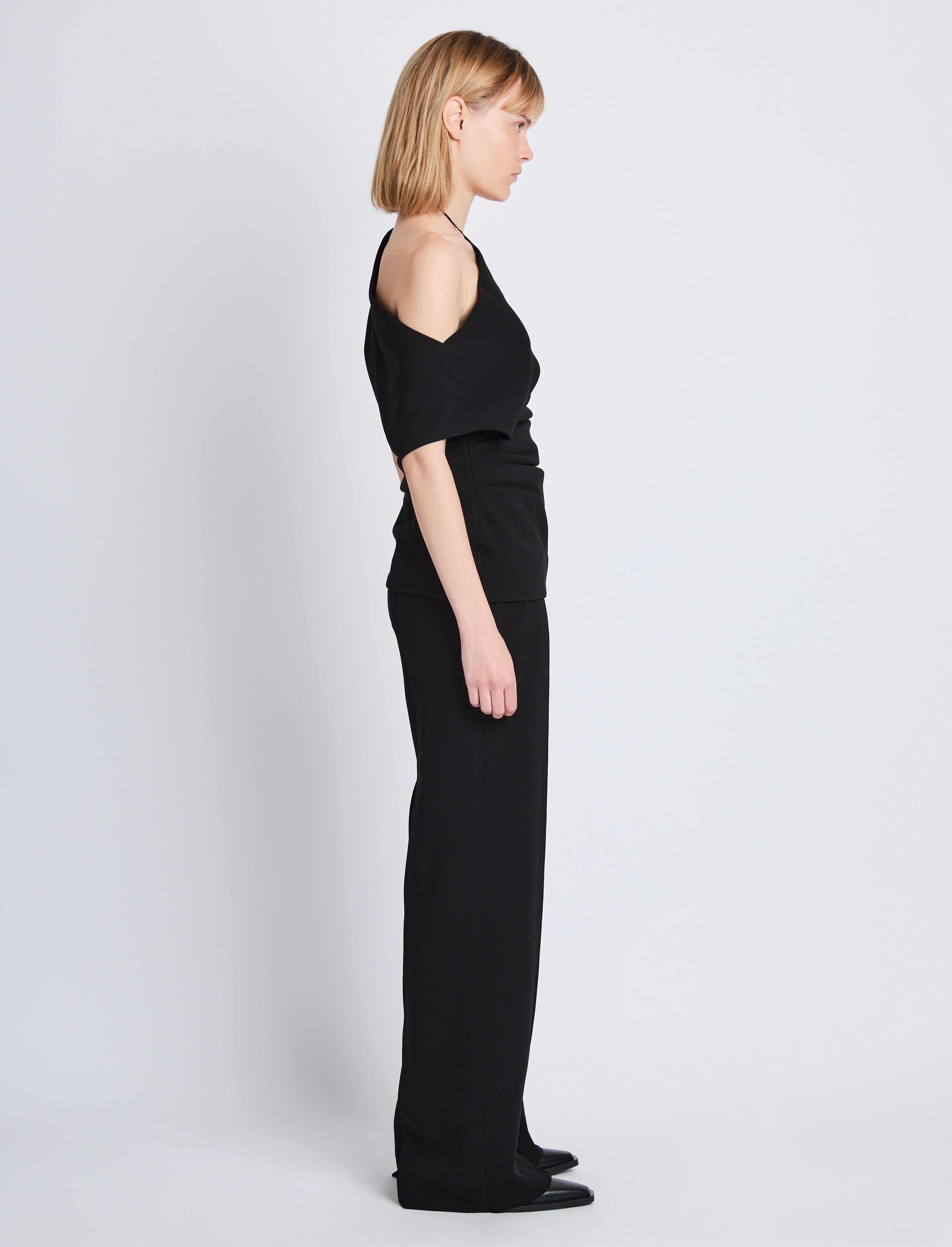 Francesa Off The Shoulder Top in Matte Viscose Crepe Proenza