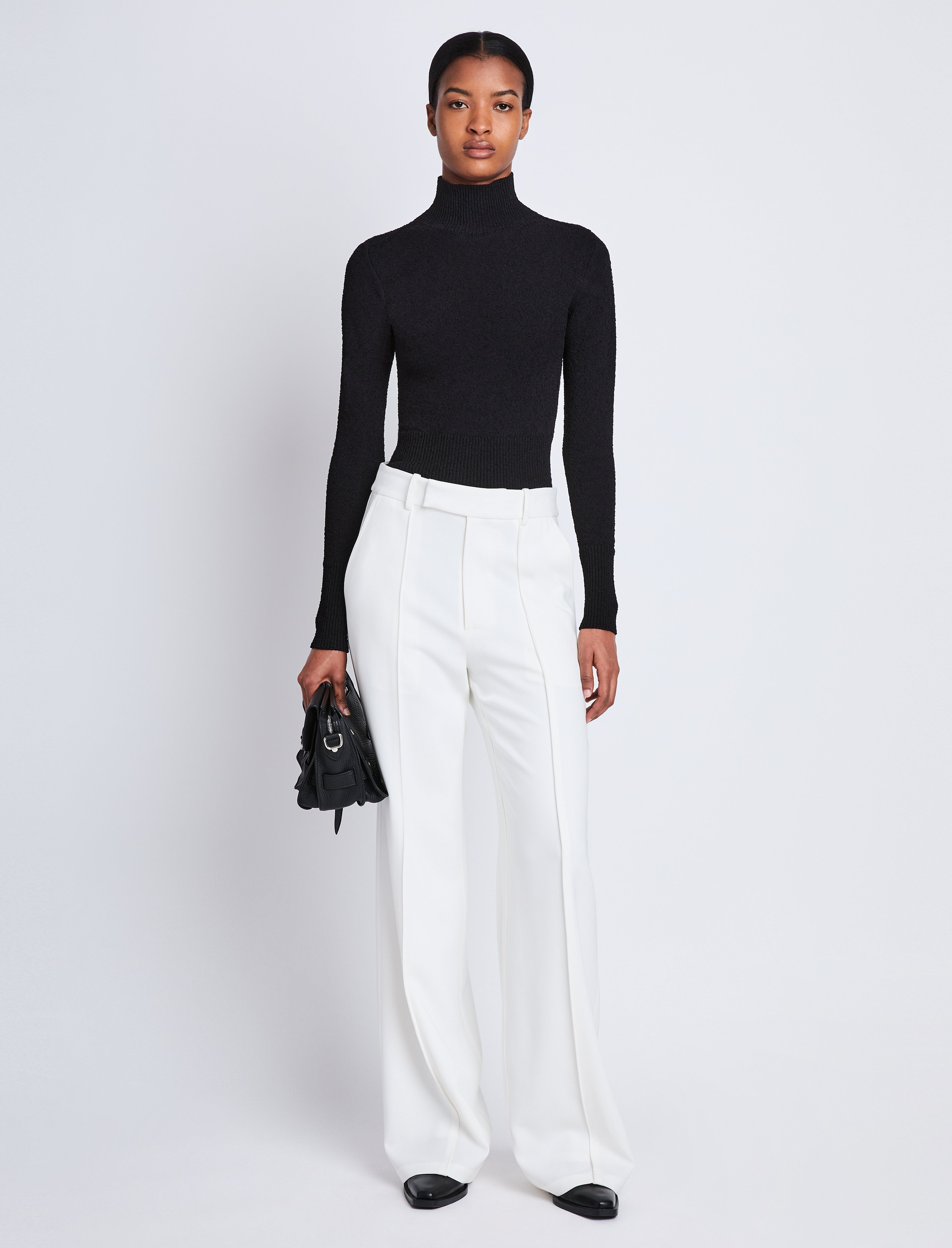 White Italian Crepe Pant Set Design by Aditya Sachdeva Men at Pernia's Pop  Up Shop 2024