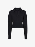 Flat image of Jeanne Sweater in Eco Cashmere in black