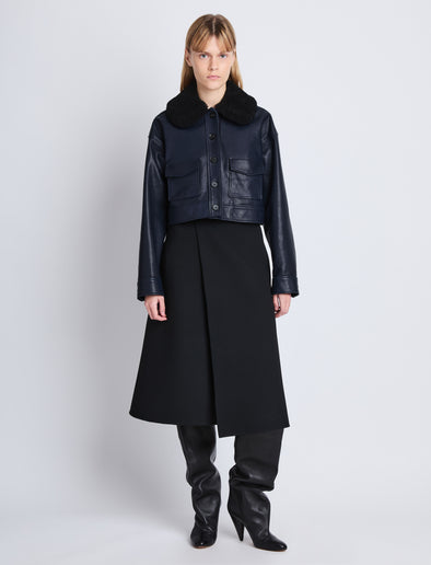 With Schouler Proenza Leather in – Judd Shearling Jacket Collar