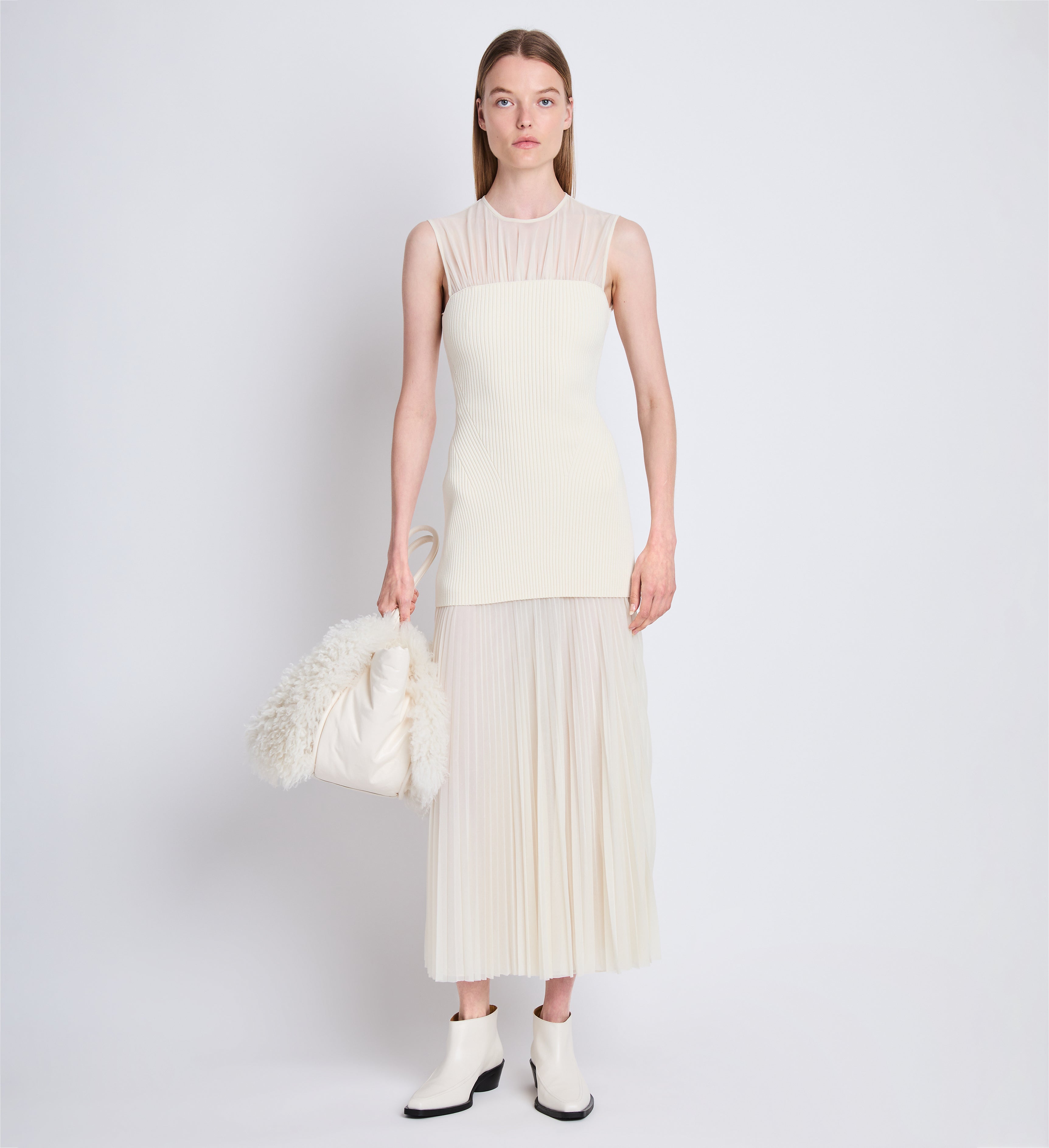 Niki Dress in Sheer Jersey Proenza Schouler