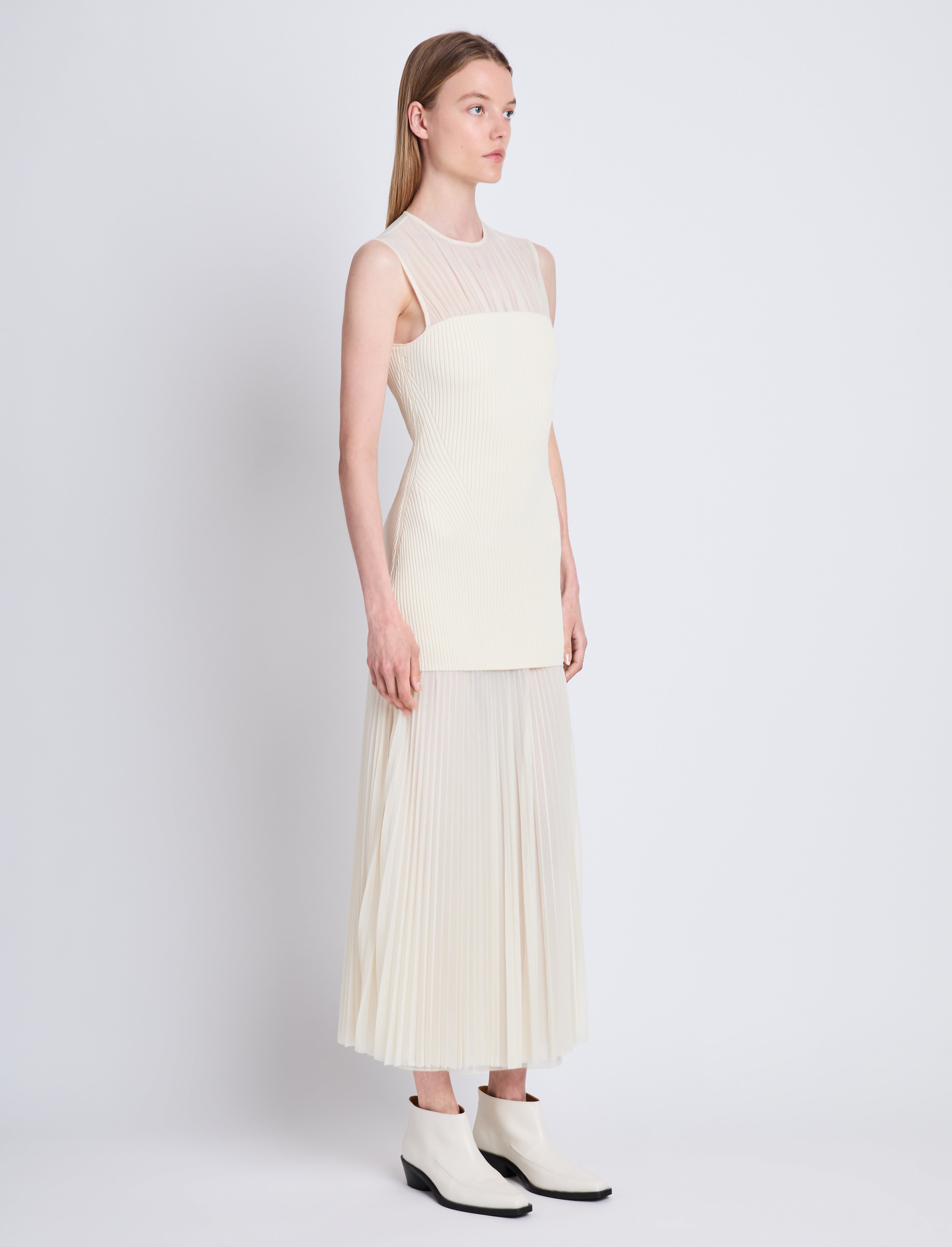 Niki Dress in Sheer Jersey Proenza Schouler