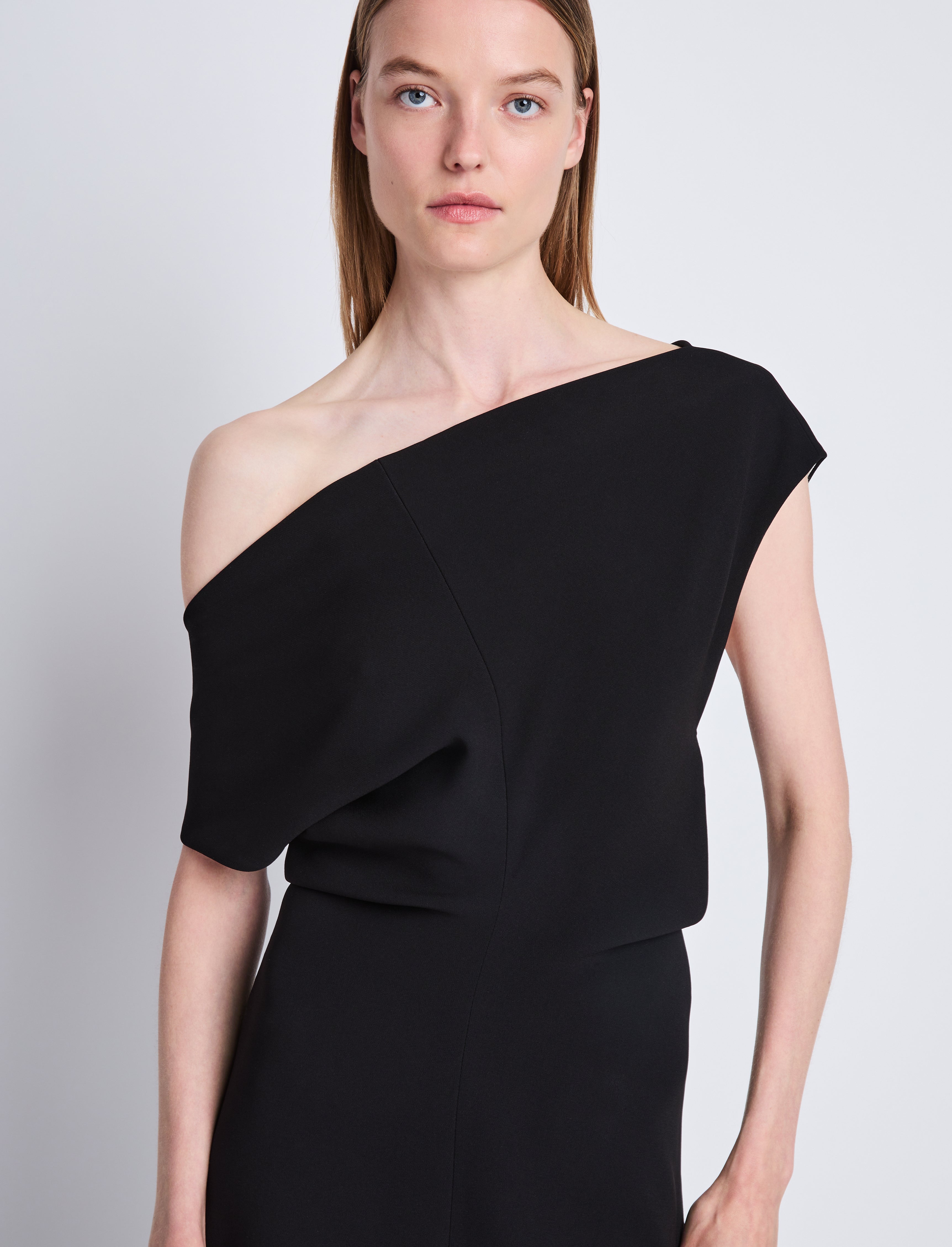 Rosa Dress in Matte Viscose Crepe Proenza Schouler