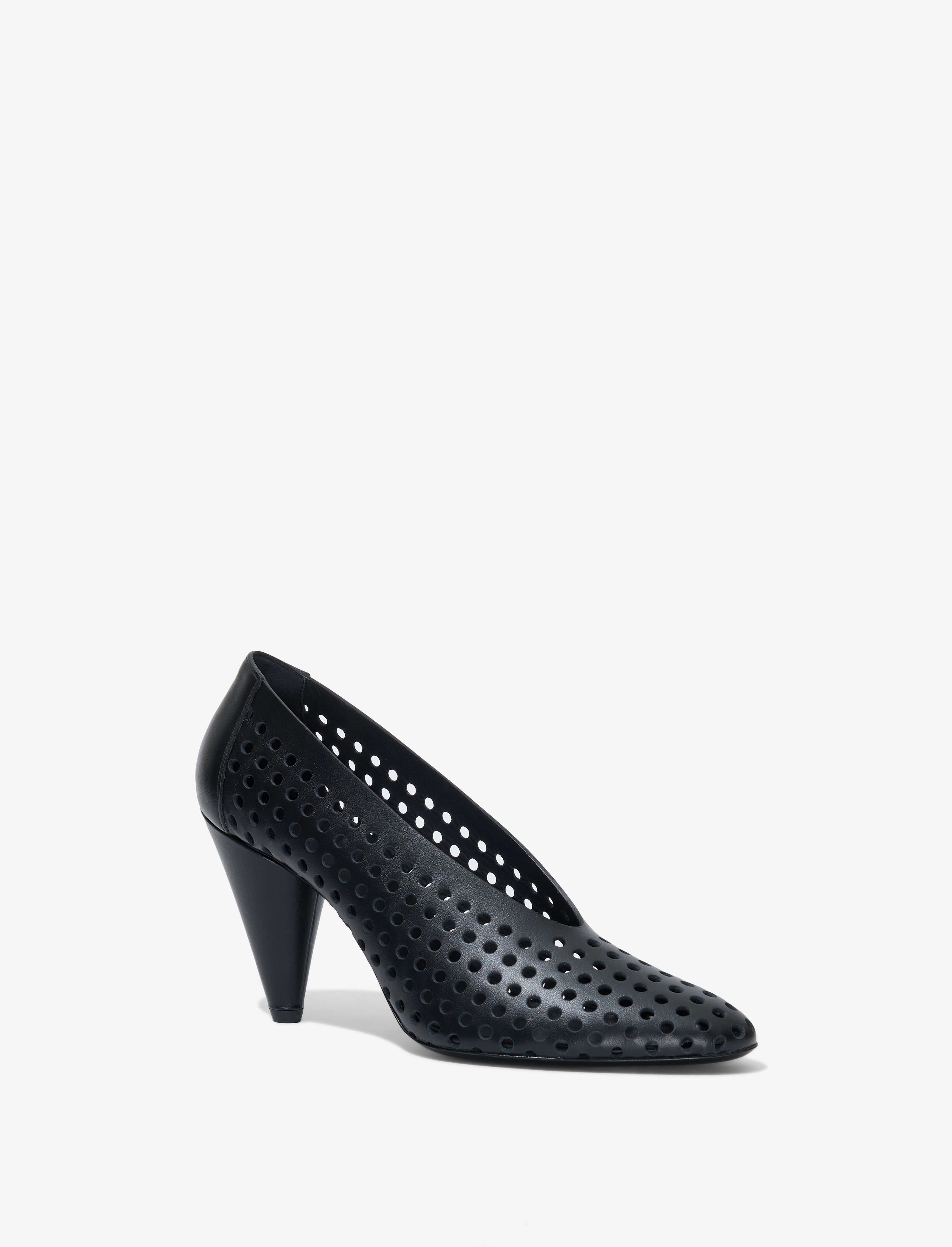 Perforated heels best sale