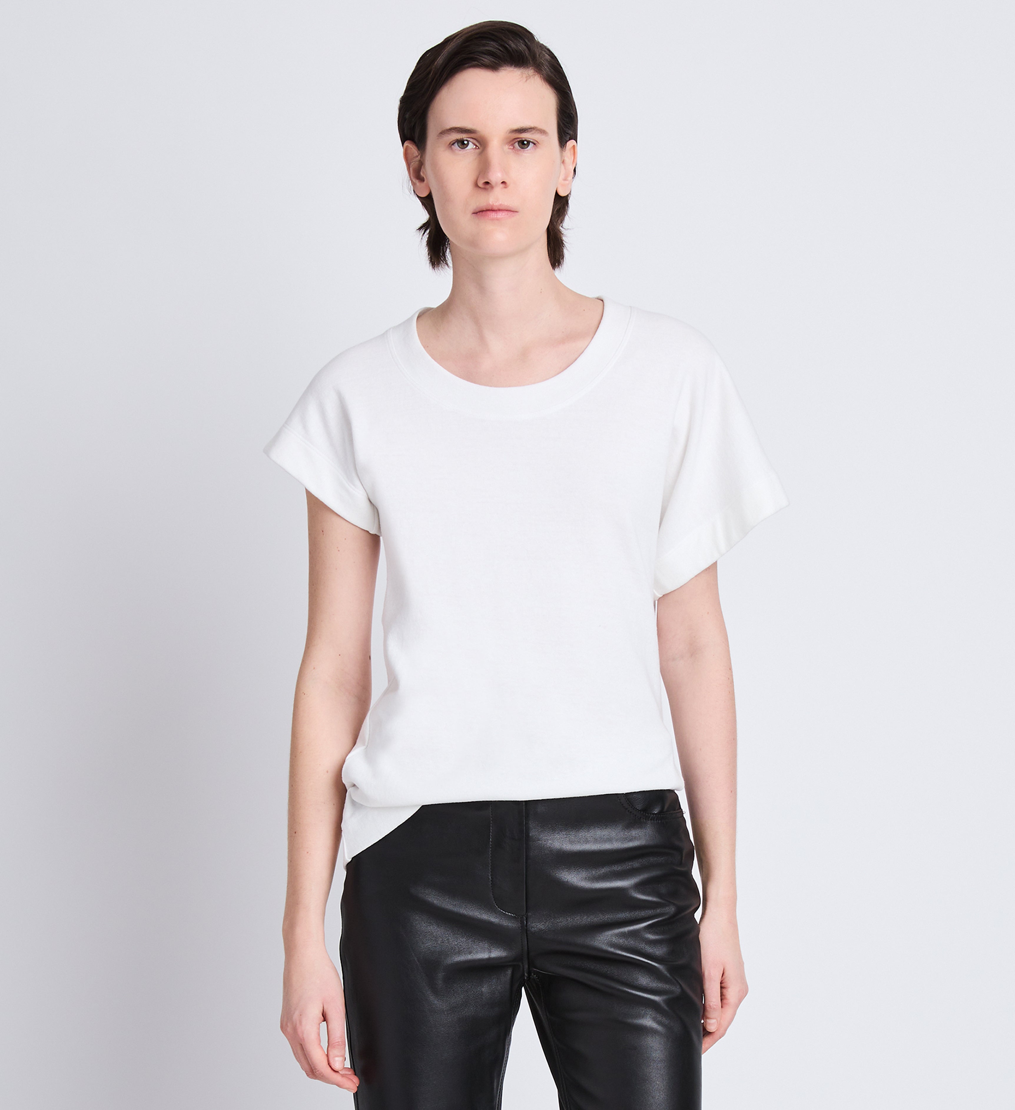 Hopper T-Shirt in Cotton Jersey - White