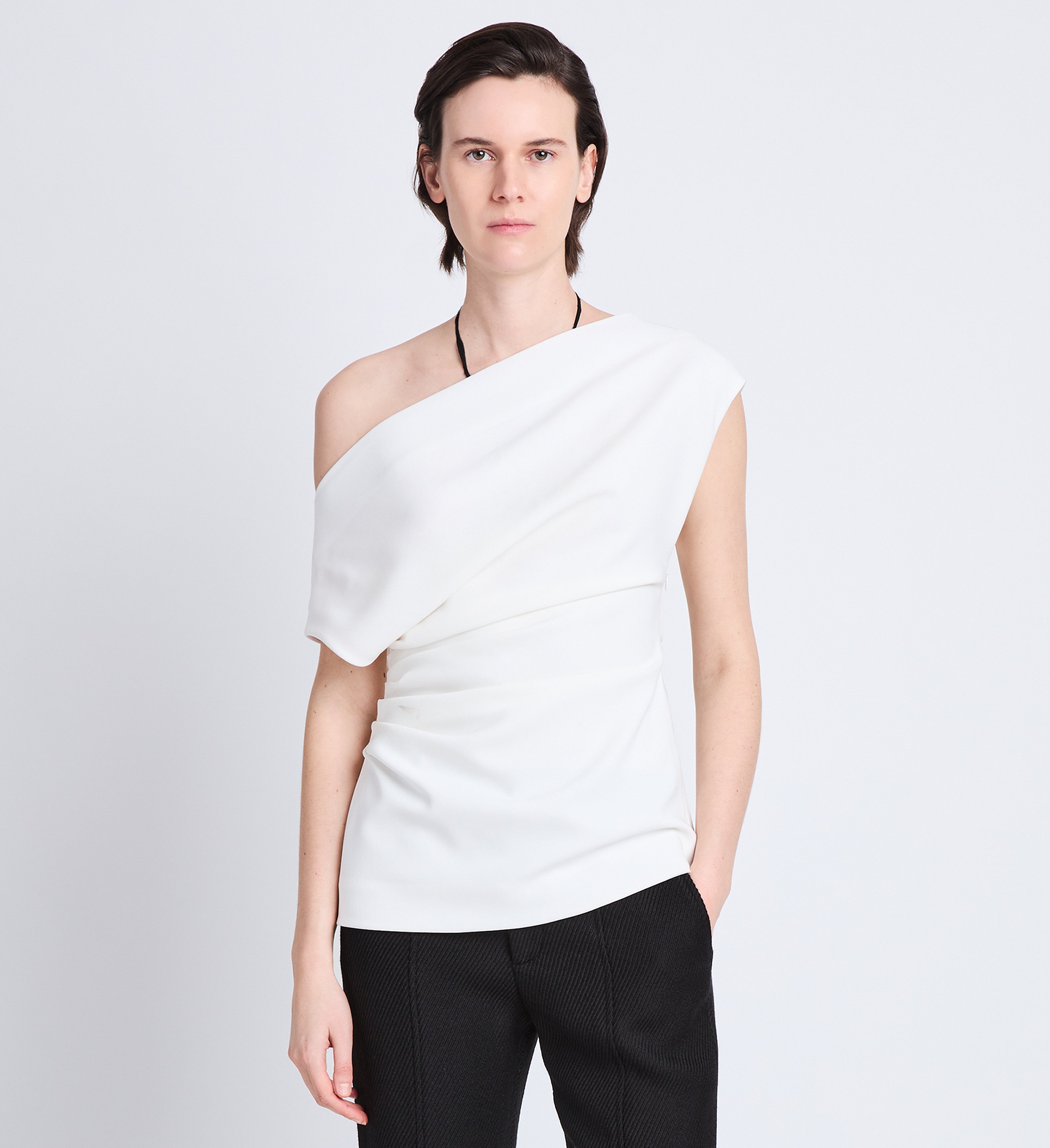 Francesa Off The Shoulder Top in Matte Viscose Crepe Proenza