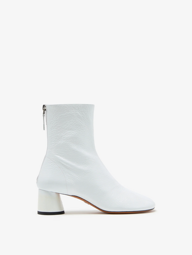 Side image of Patent Glove Boots in WHITE