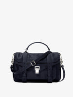 Proenza Schouler Front image of PS1 Medium Bag in BLACK
