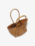 Aerial image of Large Ruched Tote in Cognac