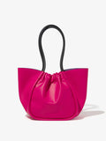 Back image of Large Ruched Tote in FUSCHIA