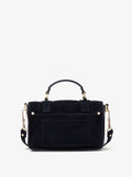 Proenza Schouler back image of PS1 Tiny Bag In Soft Suede in black