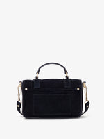 Proenza Schouler back image of PS1 Tiny Bag In Soft Suede in black