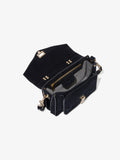 Proenza Schouler aerial image of PS1 Tiny Bag In Soft Suede in black