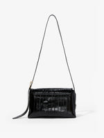 Back image of City Bag in Eel in BLACK