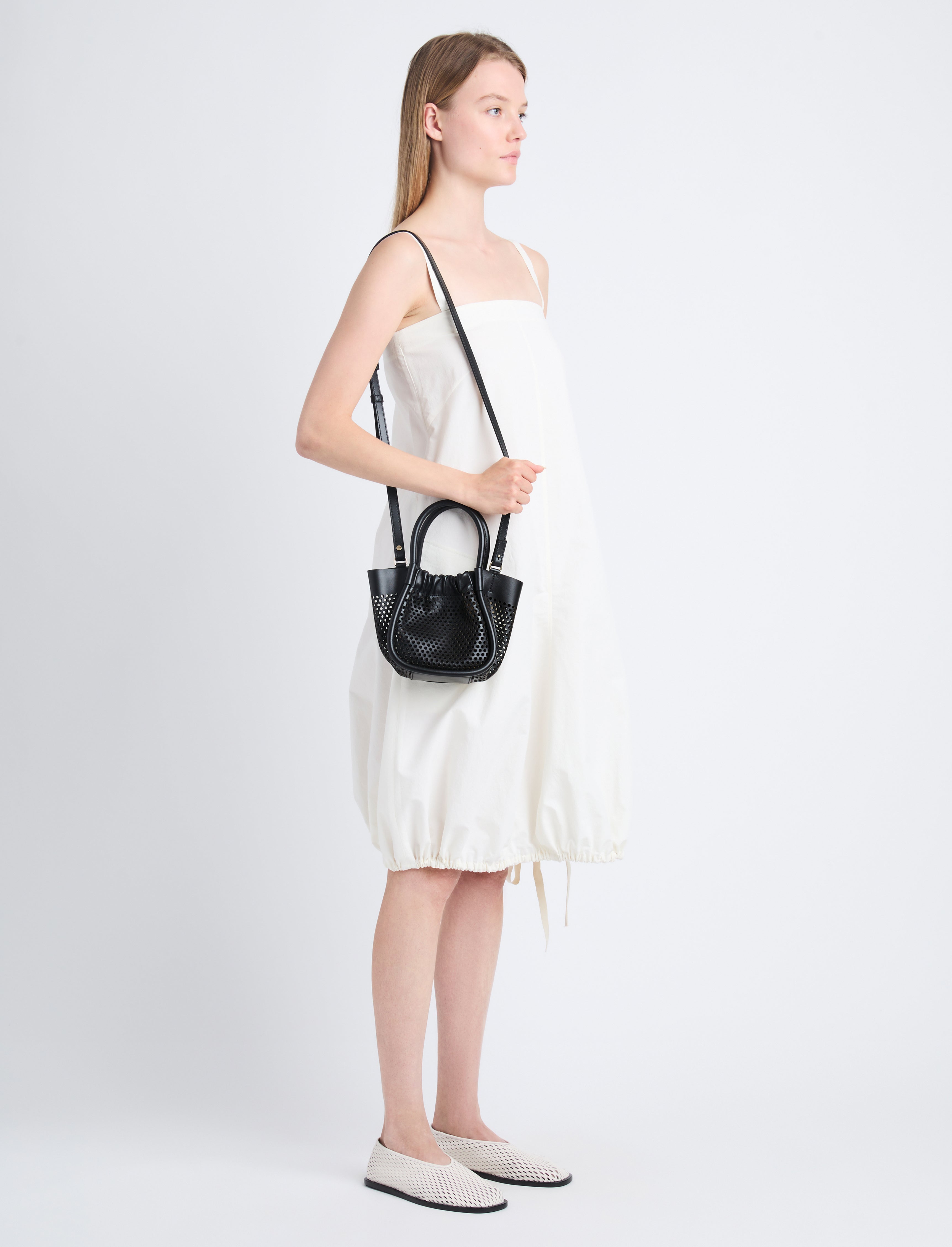 Extra Small Ruched Tote in Perforated Leather Proenza Schouler