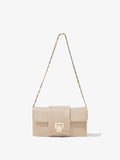 Front image of Flip Shoulder Chain Clutch in TAUPE