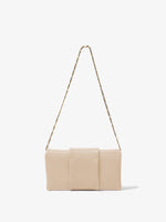 Back image of Flip Shoulder Chain Clutch in TAUPE