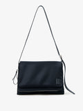 Front image of City Messenger Bag in Puffy Nylon in BLACK