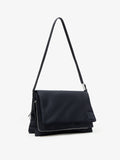 Side image of City Messenger Bag in Puffy Nylon in BLACK