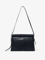 Back image of City Messenger Bag in Puffy Nylon in BLACK