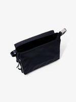 Aerial image of City Messenger Bag in Puffy Nylon in BLACK