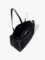 Aerial image of Belted Tote in Canvas in BLACK