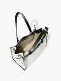 Aerial image of Belted Tote in Canvas in NATURAL