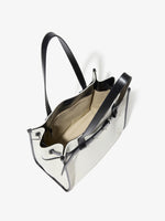 Aerial image of Belted Tote in Canvas in NATURAL