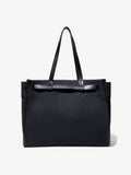 Back image of Belted Tote in Canvas in BLACK