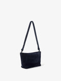 Proenza Schouler side image of Bond Bag in Suede in DEEP NAVY