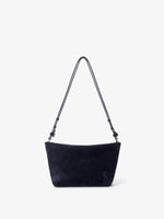 Proenza Schouler back image of Bond Bag in Suede in DEEP NAVY